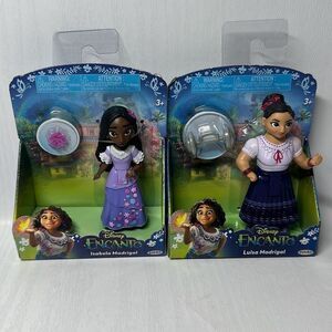 Disney Encanto ISABELA MADRIGAL 3" Figure Mini Doll Jakks NEW and Luisa Madrigal